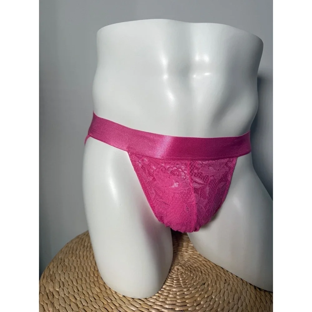 Cosabella‎ Rani Pink Floral Lace Men's Brief Designer European Luxury Underwear